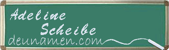 Adeline Scheibe Visitenkarte